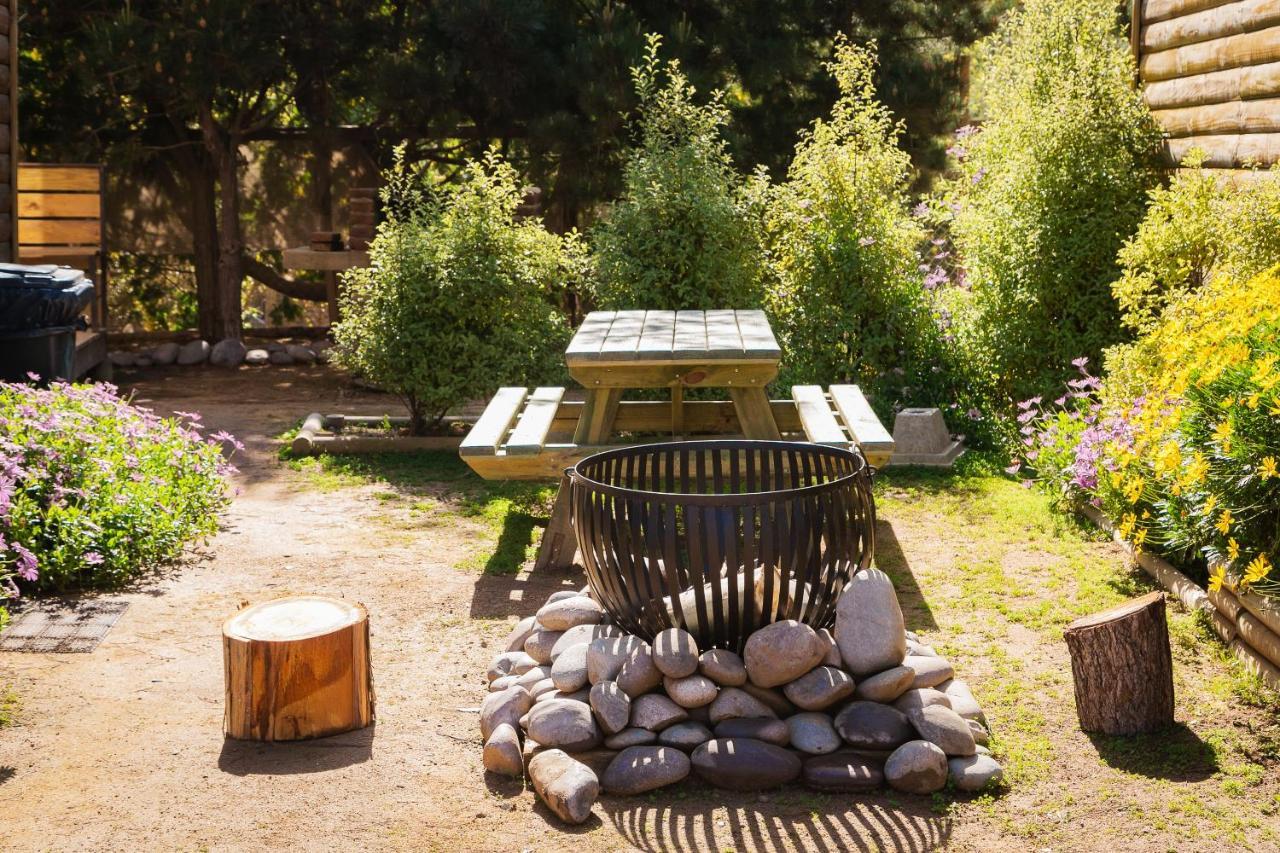 Cabaña en Tunquén, bosque, piscina y vista al mar Esterno foto